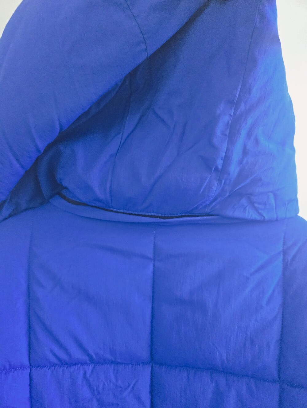 Womans Cobalt Blue Quilted Puffer Jacket - Bright Blue Small - Picture 8 of 9